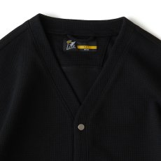 画像4: WAFFGAN Solid Waffle Cardigan ソリッド ワッフル スナップ カーディガン (4)