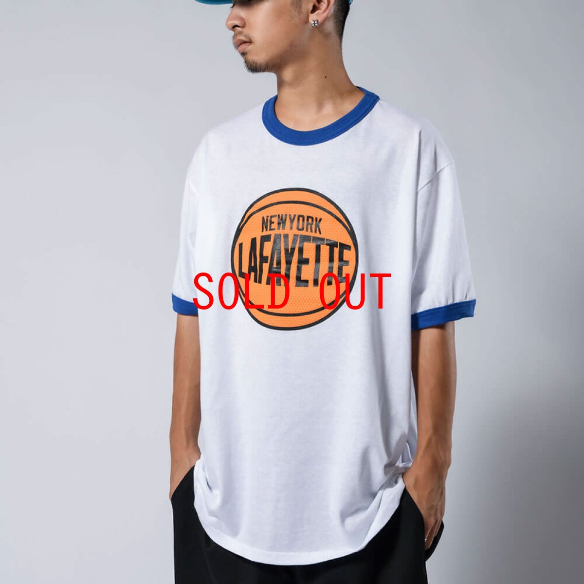 画像4: Hoops Logo Ringer S/S Tee リンガー 半袖 Tシャツ (4)