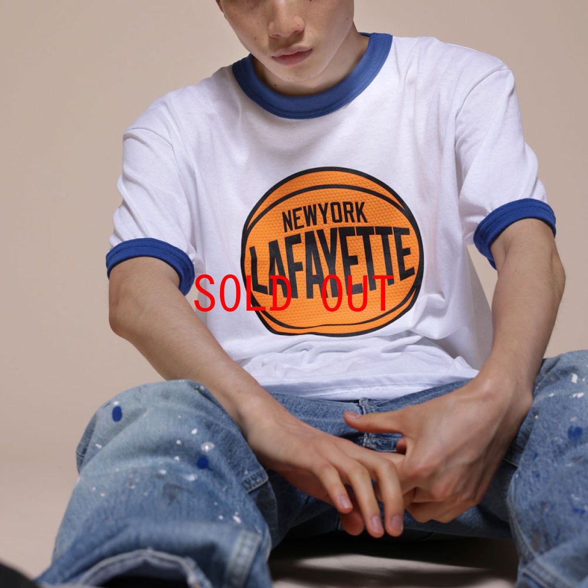 画像8: Hoops Logo Ringer S/S Tee リンガー 半袖 Tシャツ (8)