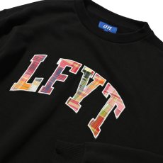 画像6: Patchwork Arch Logo Embroidery Crew Neck Sweatshirt ロゴ チェック パッチ ワーク クルーネック スウェット (6)