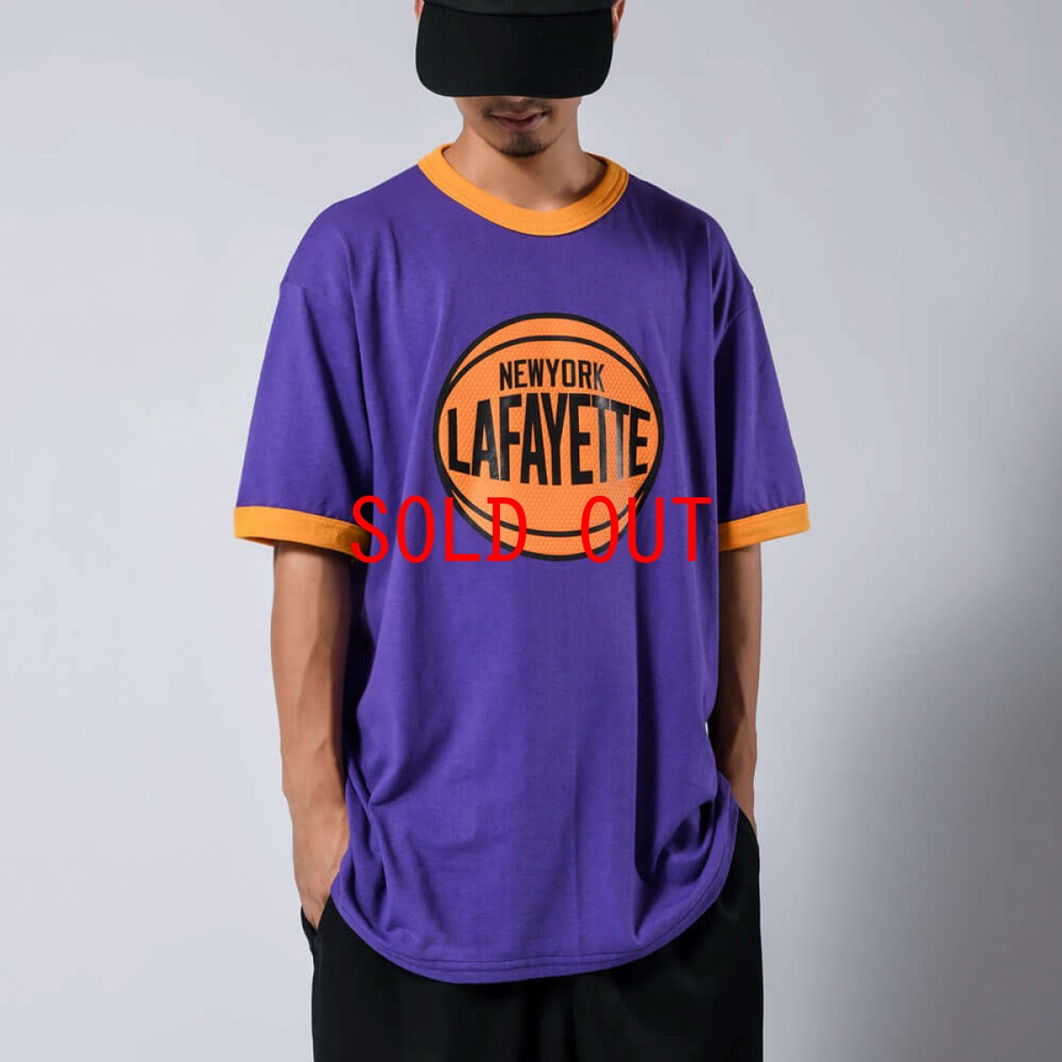 画像3: Hoops Logo Ringer S/S Tee リンガー 半袖 Tシャツ (3)