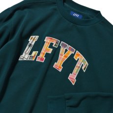 画像7: Patchwork Arch Logo Embroidery Crew Neck Sweatshirt ロゴ チェック パッチ ワーク クルーネック スウェット (7)