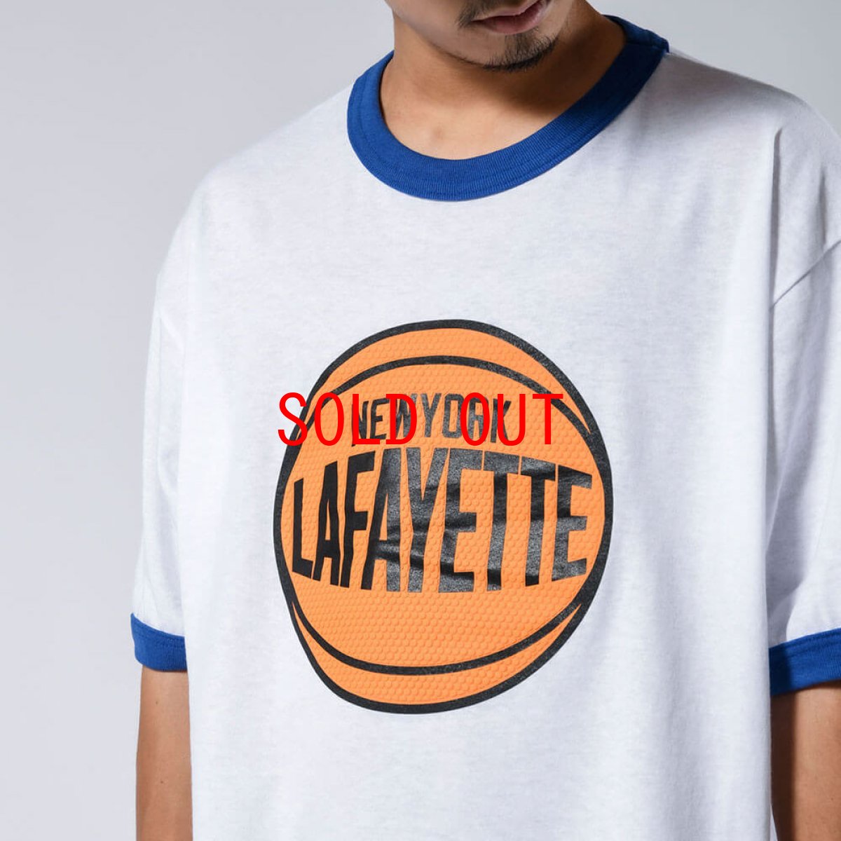 画像6: Hoops Logo Ringer S/S Tee リンガー 半袖 Tシャツ (6)