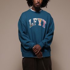 画像8: Patchwork Arch Logo Embroidery Crew Neck Sweatshirt ロゴ チェック パッチ ワーク クルーネック スウェット (8)