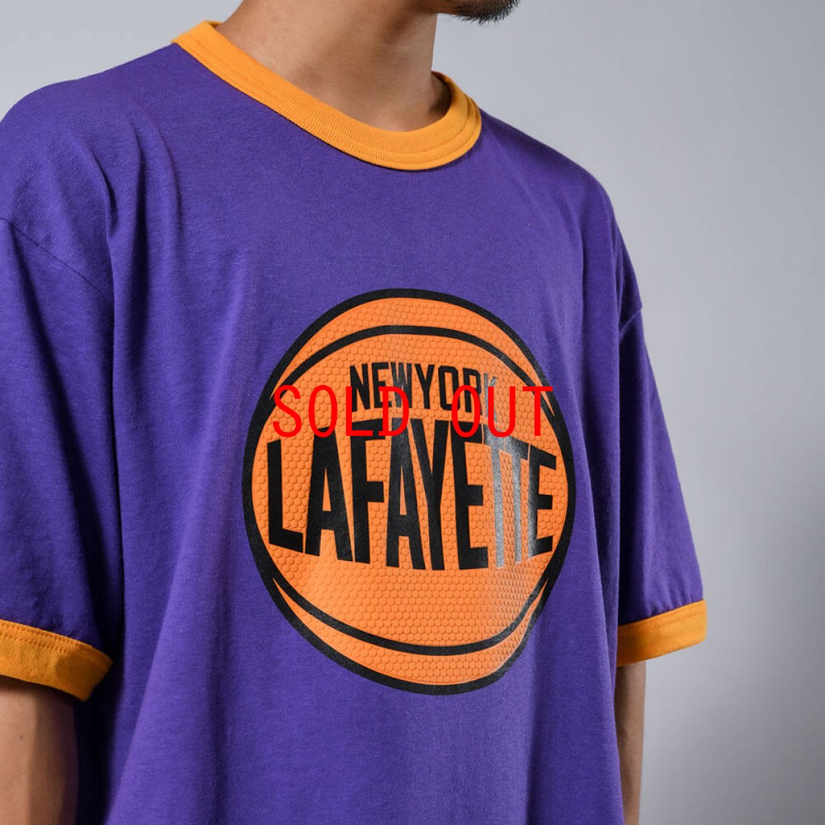 画像6: Hoops Logo Ringer S/S Tee リンガー 半袖 Tシャツ (6)