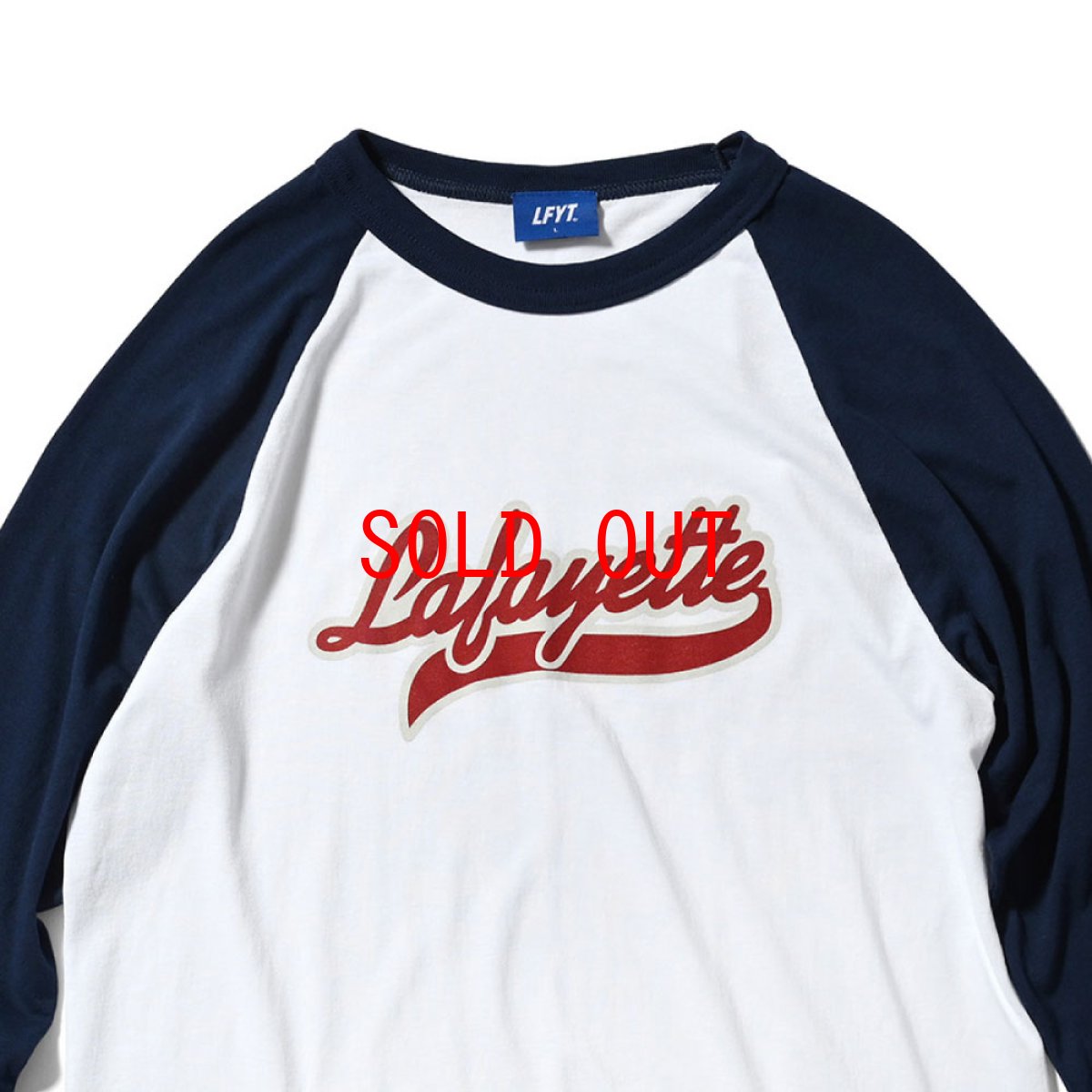 画像1: Team Script Logo Raglan Sleeve Tee チーム ロゴ ラグラン Tシャツ (1)