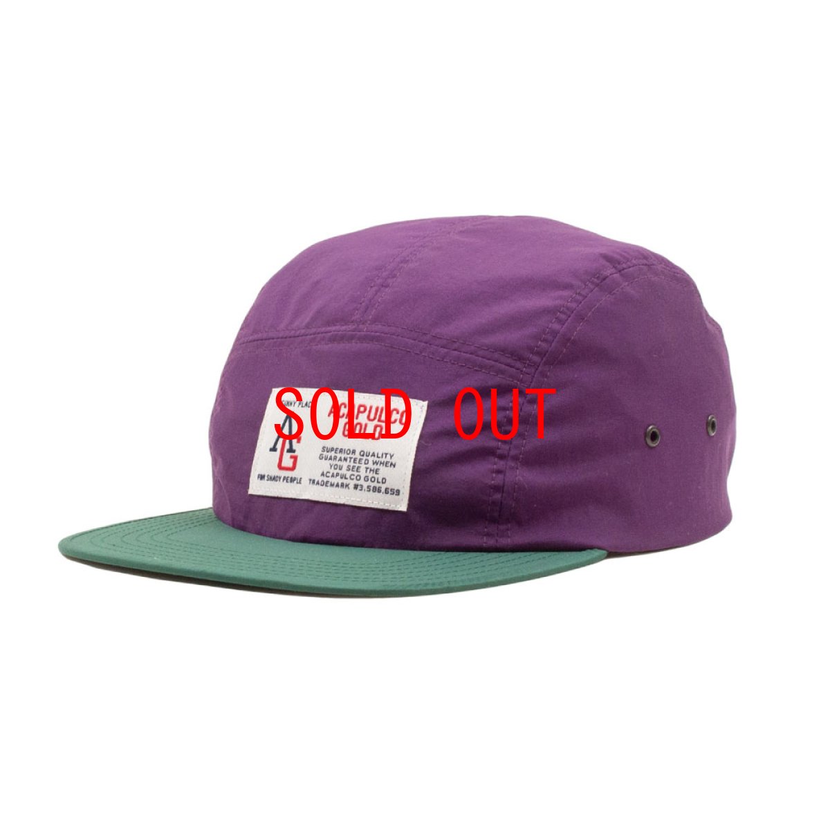 画像2: Nylon Camp Cap ロゴ キャンプ キャップ 帽子 (2)