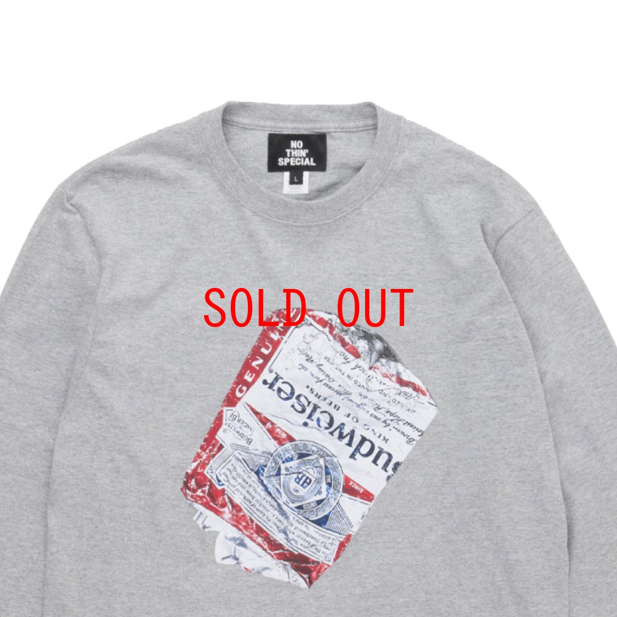 画像2: "THE GARBAGE COLLECTOR" × Budweiser L/S Tee バドワイザー 長袖 Tシャツ (2)