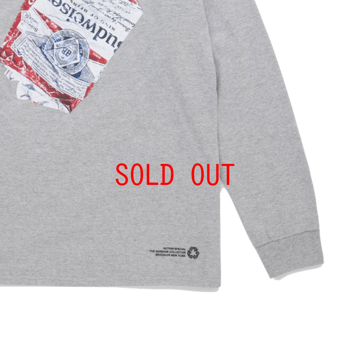 画像3: "THE GARBAGE COLLECTOR" × Budweiser L/S Tee バドワイザー 長袖 Tシャツ (3)