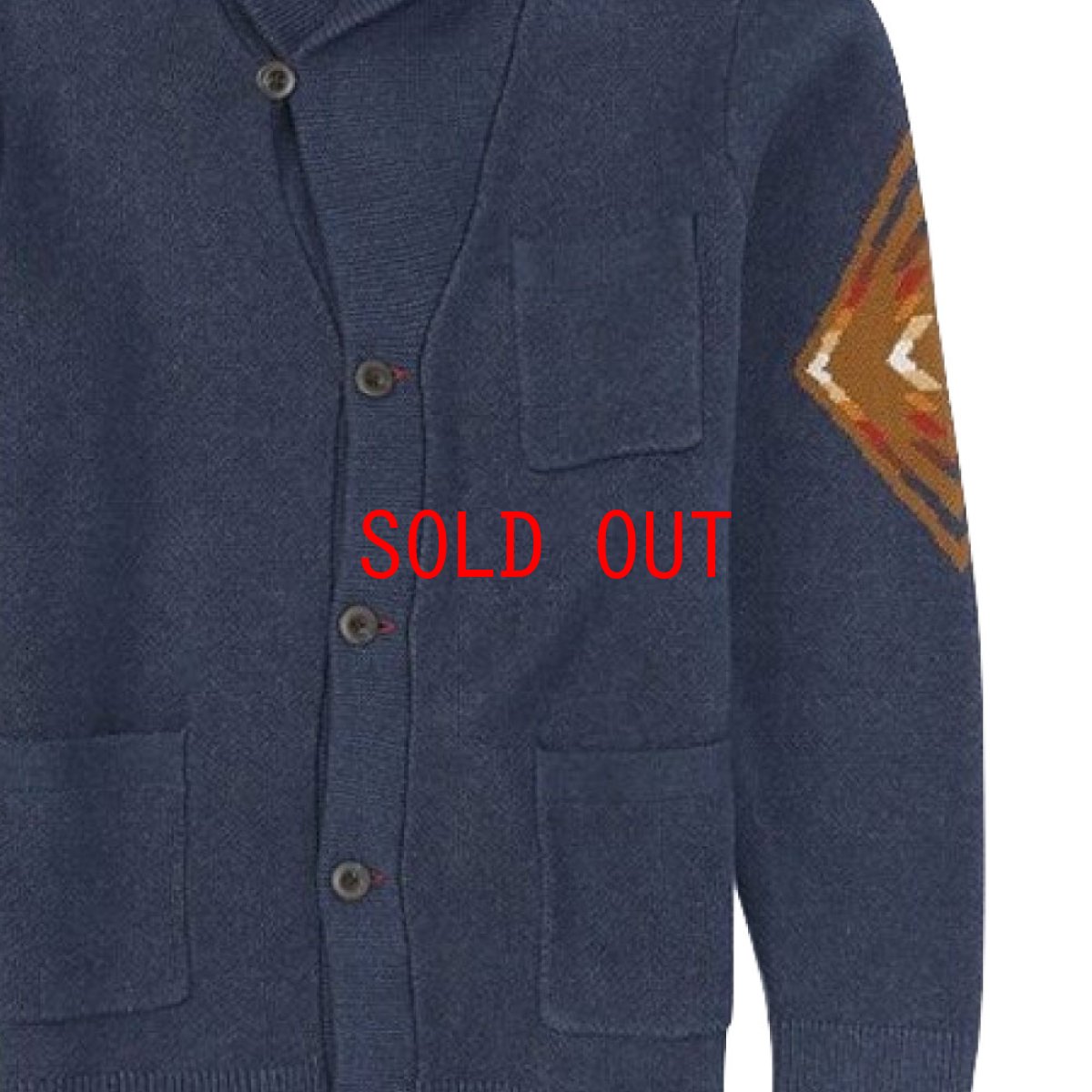 画像4: Cotton Harding Shawl Sweater コットン ハーディング ショール ニット セーター  (4)