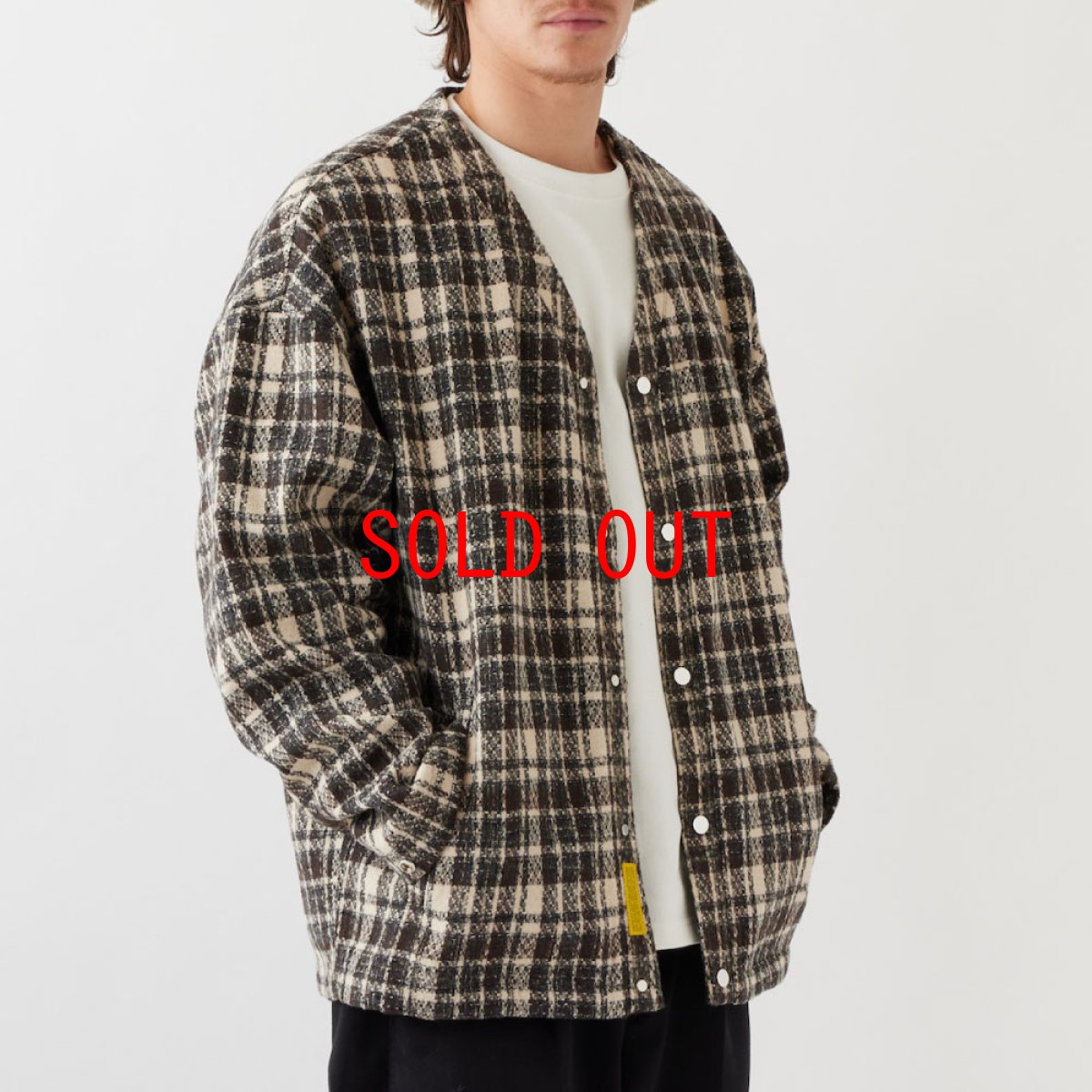 画像4: CHANELGAN Check Cardigan ツイーディー チェック スナップ カーディガン (4)