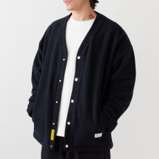 画像4: MELTIGAN Solid Cardigan BLK コットン メルトン スナップ カーディガン (4)