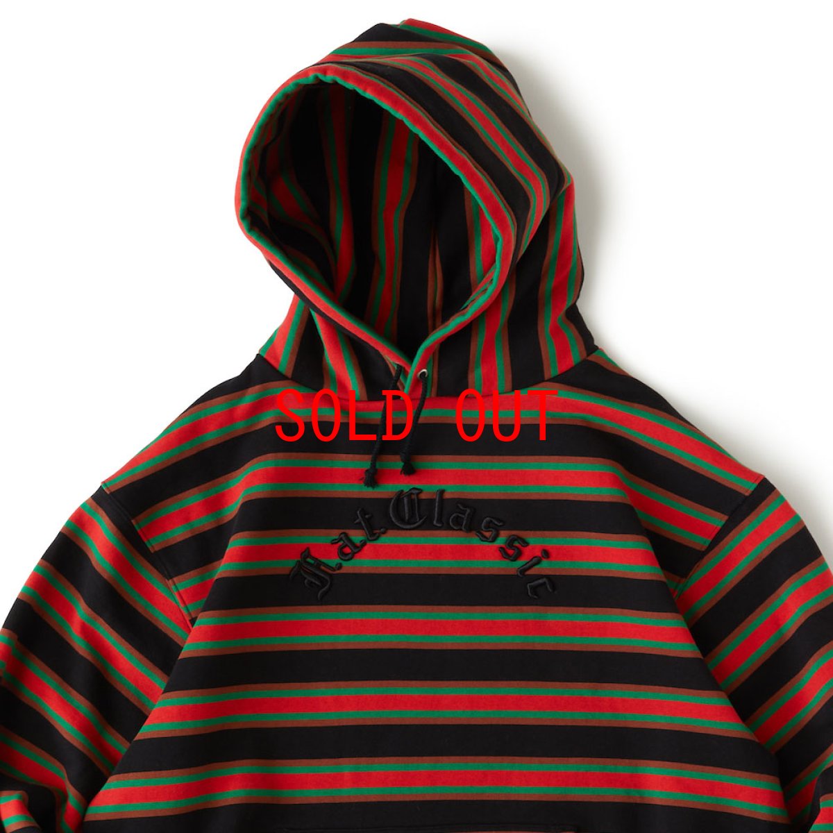 画像4: EMBO Embroidery Border Sweat Hoodie Parka 刺繍 ロゴ ボーダー スウェット フーディー パーカー (4)