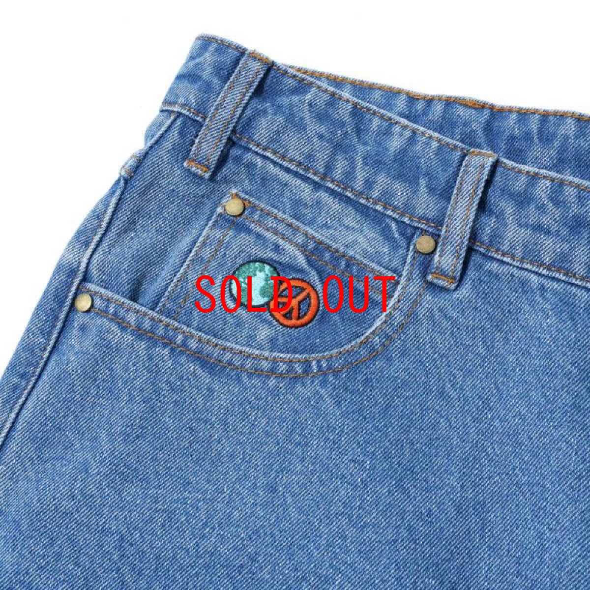 画像5: World Peace Denim Jeans Baggy Pants ワールド ピース バギー デニム (5)