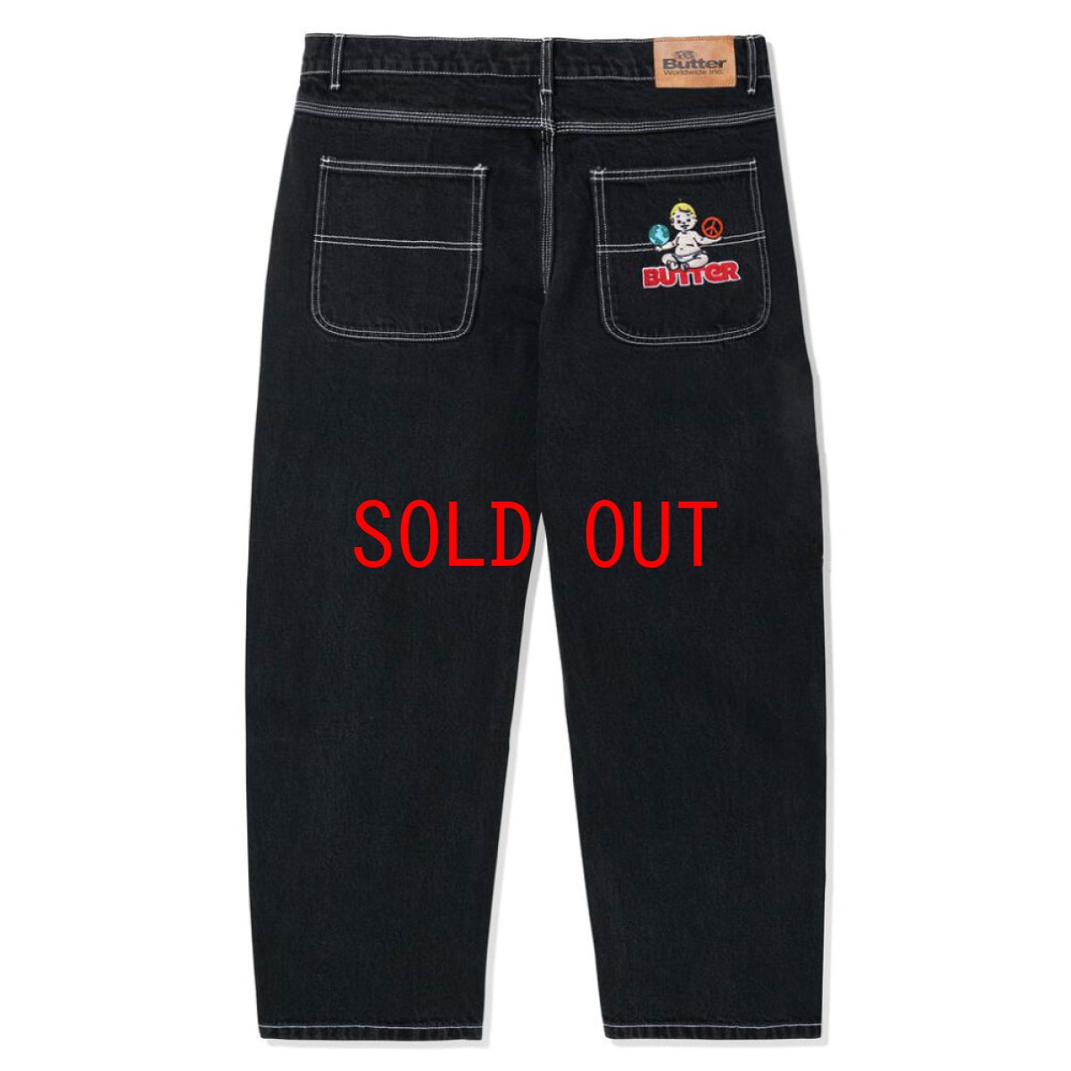 画像3: World Peace Denim Jeans Baggy Pants ワールド ピース バギー デニム (3)