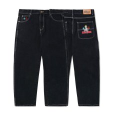 画像1: World Peace Denim Jeans Baggy Pants ワールド ピース バギー デニム (1)