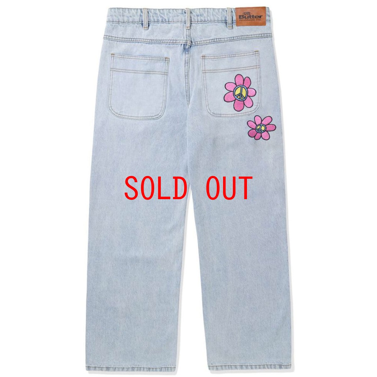 画像3: Flower Denim Jeans Relaxed フラワー デニム リラックス パンツ (3)