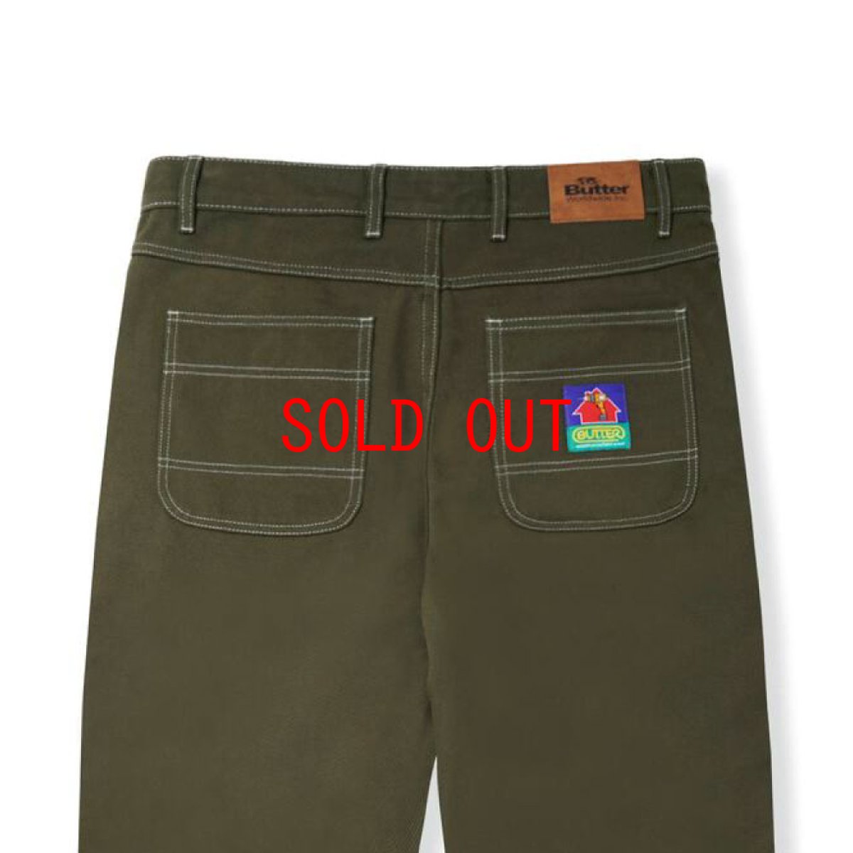 画像5: Double Knee Pants Pants ダブルニー コットン ワーク パンツ (5)