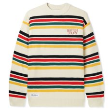 画像2: Stripe Knit Sweater ストライプ ボーダー クルーネック ニット セーター (2)