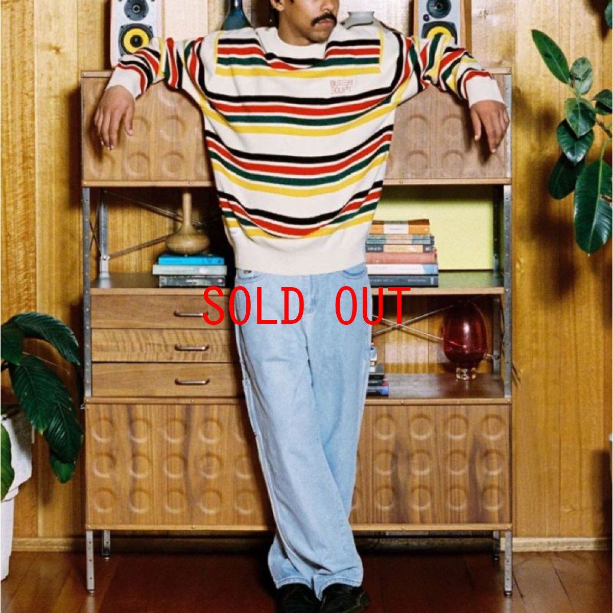画像6: Stripe Knit Sweater ストライプ ボーダー クルーネック ニット セーター (6)