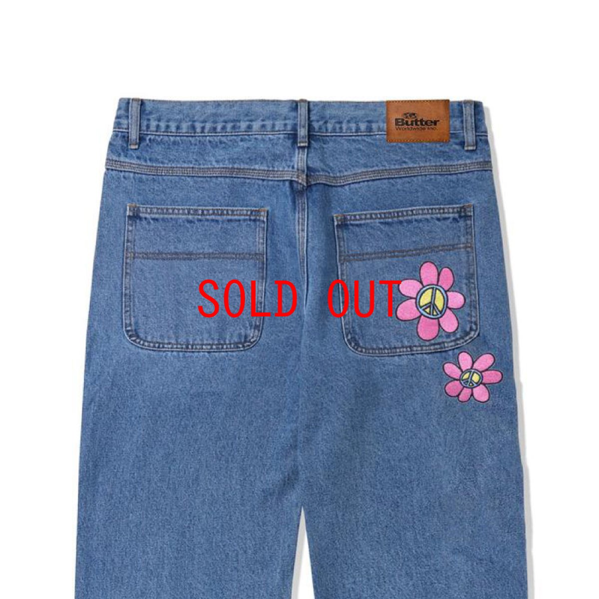 画像5: Flower Denim Jeans Relaxed フラワー デニム リラックス パンツ (5)