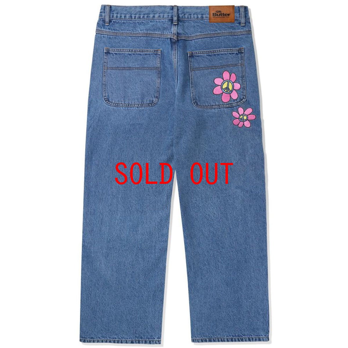 画像3: Flower Denim Jeans Relaxed フラワー デニム リラックス パンツ (3)