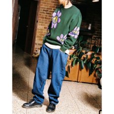 画像5: Flowers Knit Sweater フラワー クルーネック ニット セーター (5)