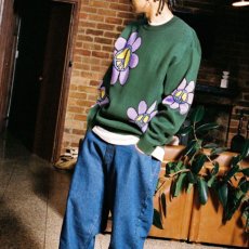 画像4: Flowers Knit Sweater フラワー クルーネック ニット セーター (4)