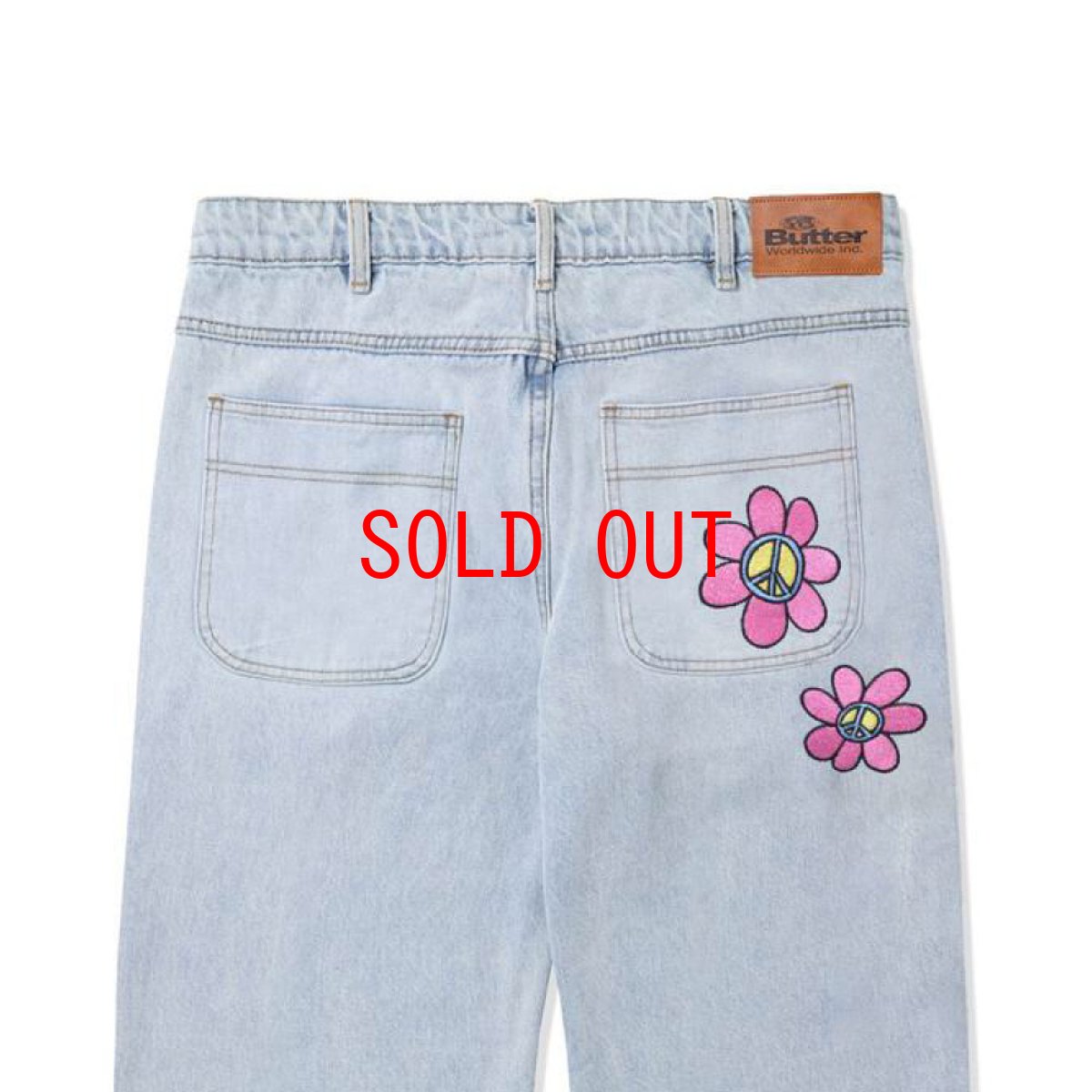 画像5: Flower Denim Jeans Relaxed フラワー デニム リラックス パンツ (5)