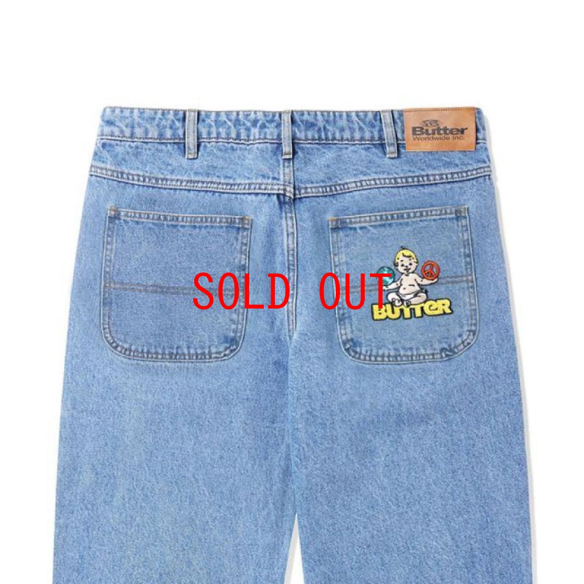 画像8: World Peace Denim Jeans Baggy Pants ワールド ピース バギー デニム (8)