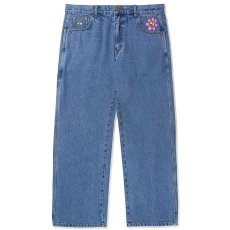 画像2: Flower Denim Jeans Relaxed フラワー デニム リラックス パンツ (2)