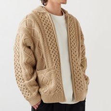 画像1: Fancouvor Cardigan カウチン リラックス ケーブル ニット (1)