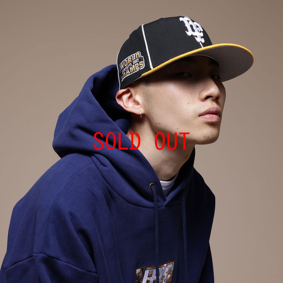 画像1: × New Era LF Logo 59Fifty World Champs 2Tone Fitted Cap ニューエラ パイピング キャップ 帽子 (1)