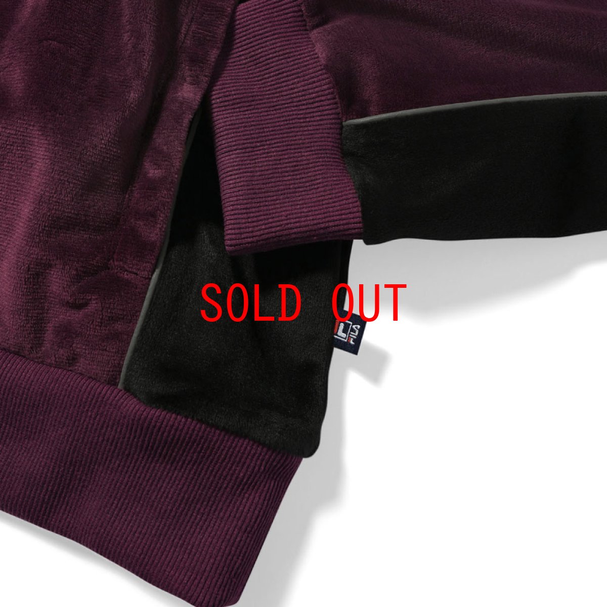 画像5: × FILA Heritage Velour Half Zip Pullover Shirt フィラ ハーフ ジップ ベロア プルオーバー シャツ (5)