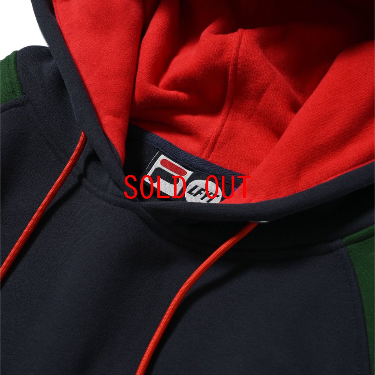 画像5: × FILA Heritage Color Block Pullover Hoodie フィラ プルオーバー スウェット フーディー (5)