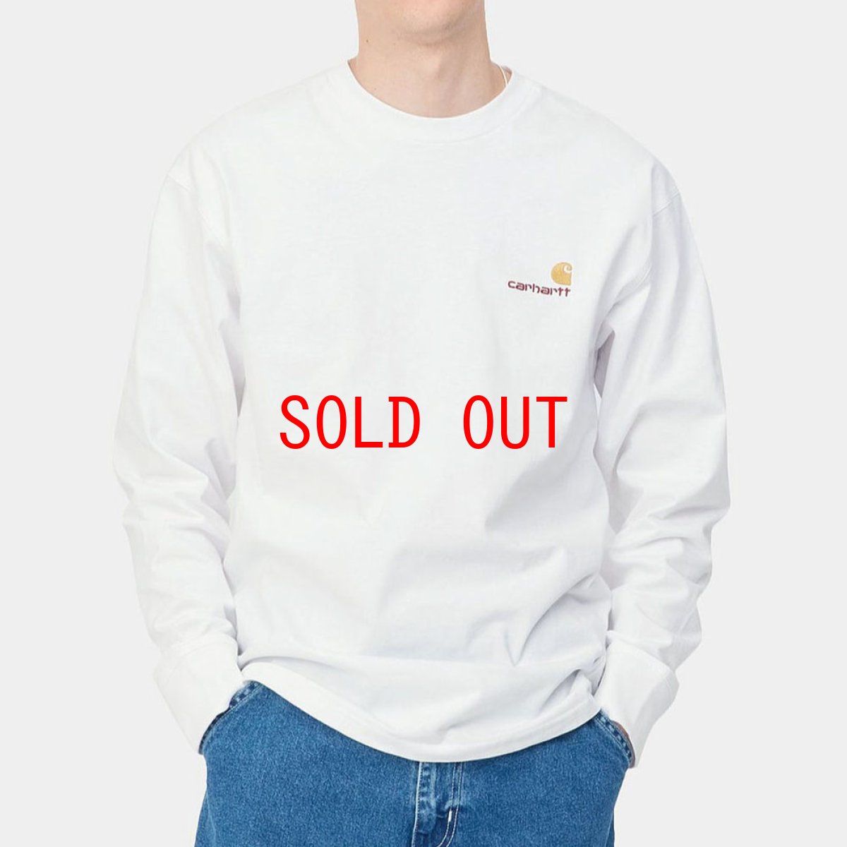 画像4: American Script L/S Tee 長袖 ロゴ Tシャツ White ホワイト (4)