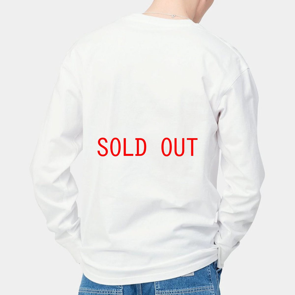 画像5: American Script L/S Tee 長袖 ロゴ Tシャツ White ホワイト (5)