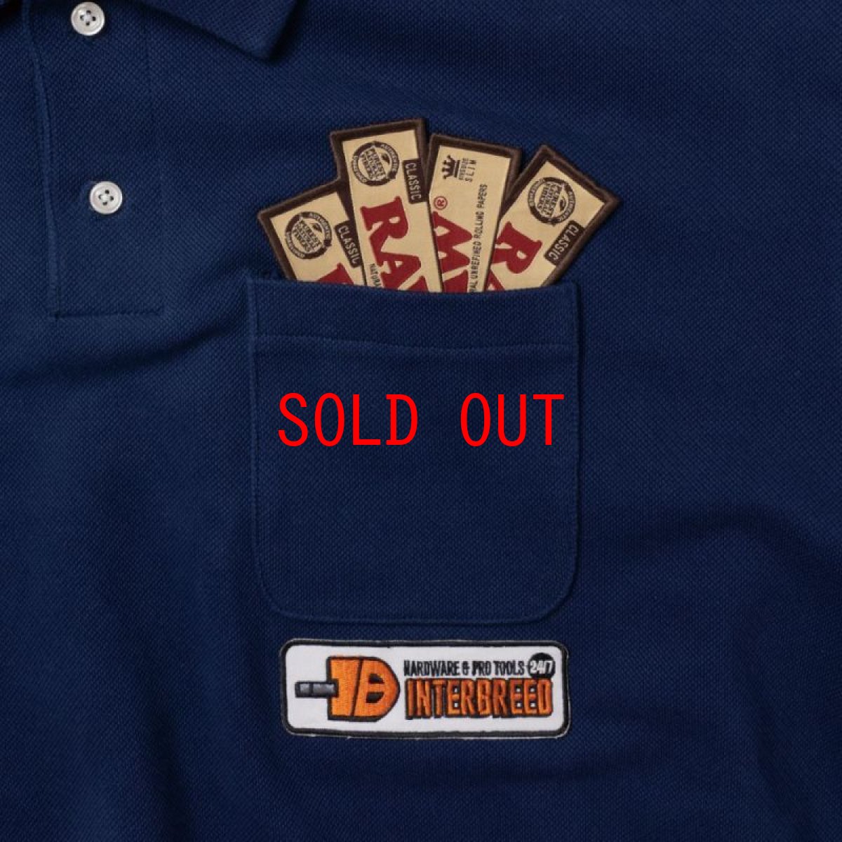 画像6: x RAW IB Hardware Staff L/S Polo Shirts 長袖 ロウ ポロ シャツ (6)