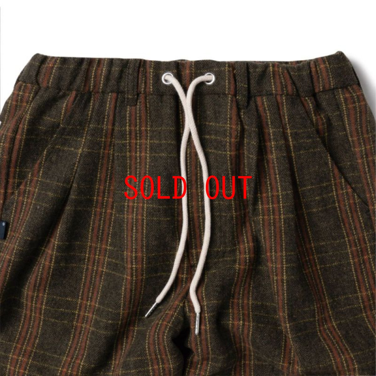 画像4: Farmer’s Plaid Trouser Pants チェック タック パンツ (4)