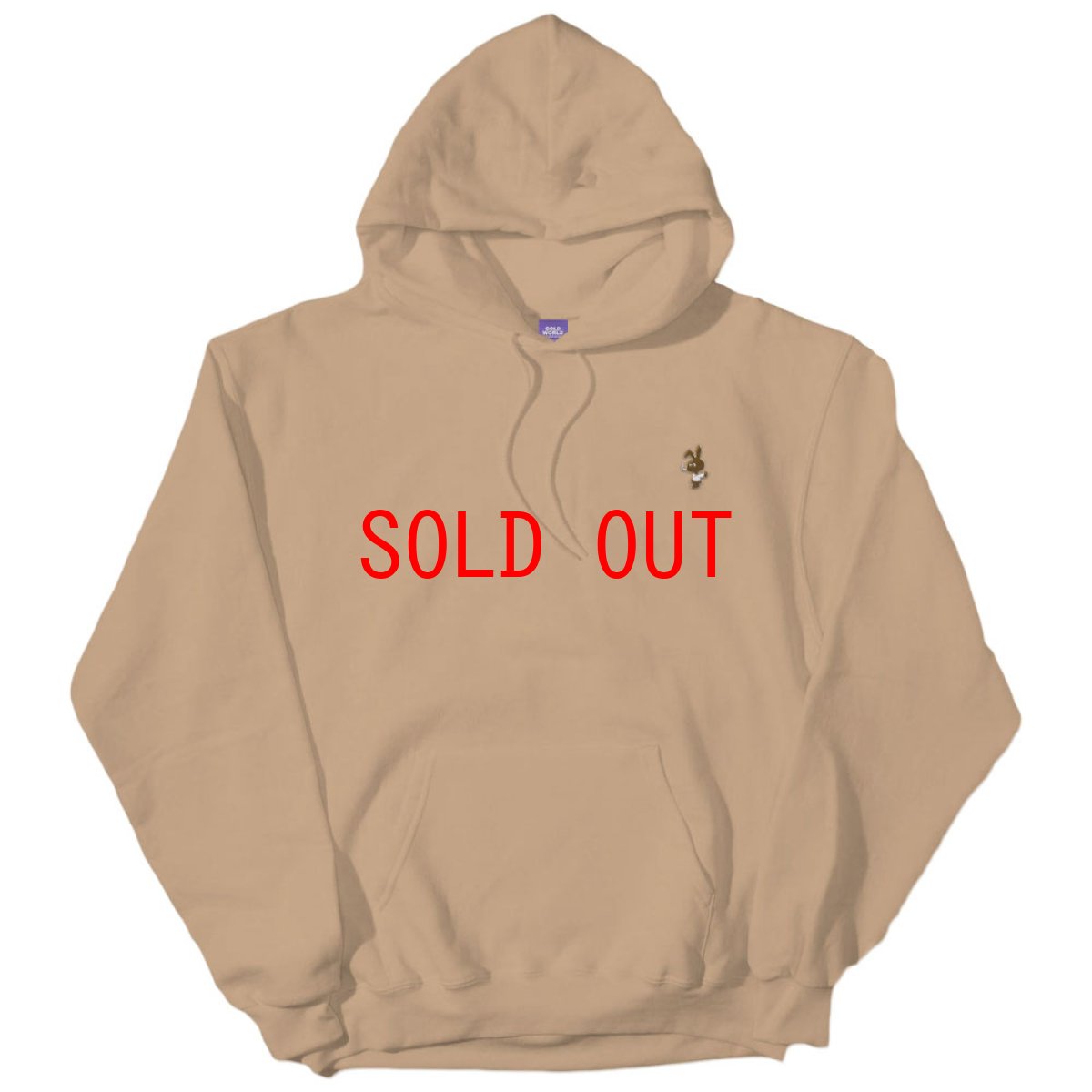 画像2: Frozen Goods Choco Chip Camo Bunny Hoodie Sand Beige チョコ チップ バニー スウェット フーディー パーカー (2)