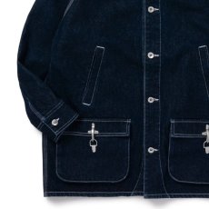 画像10: Washed Denim Country Jacket Indigo デニム カバーオール ジャケット (10)