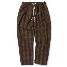 画像2: Farmer’s Plaid Trouser Pants チェック タック パンツ (2)