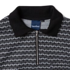 画像7: Patterned Half Zip L/S Polo Shirts Oldie Border ハーフ ジップ ポロ シャツ (7)