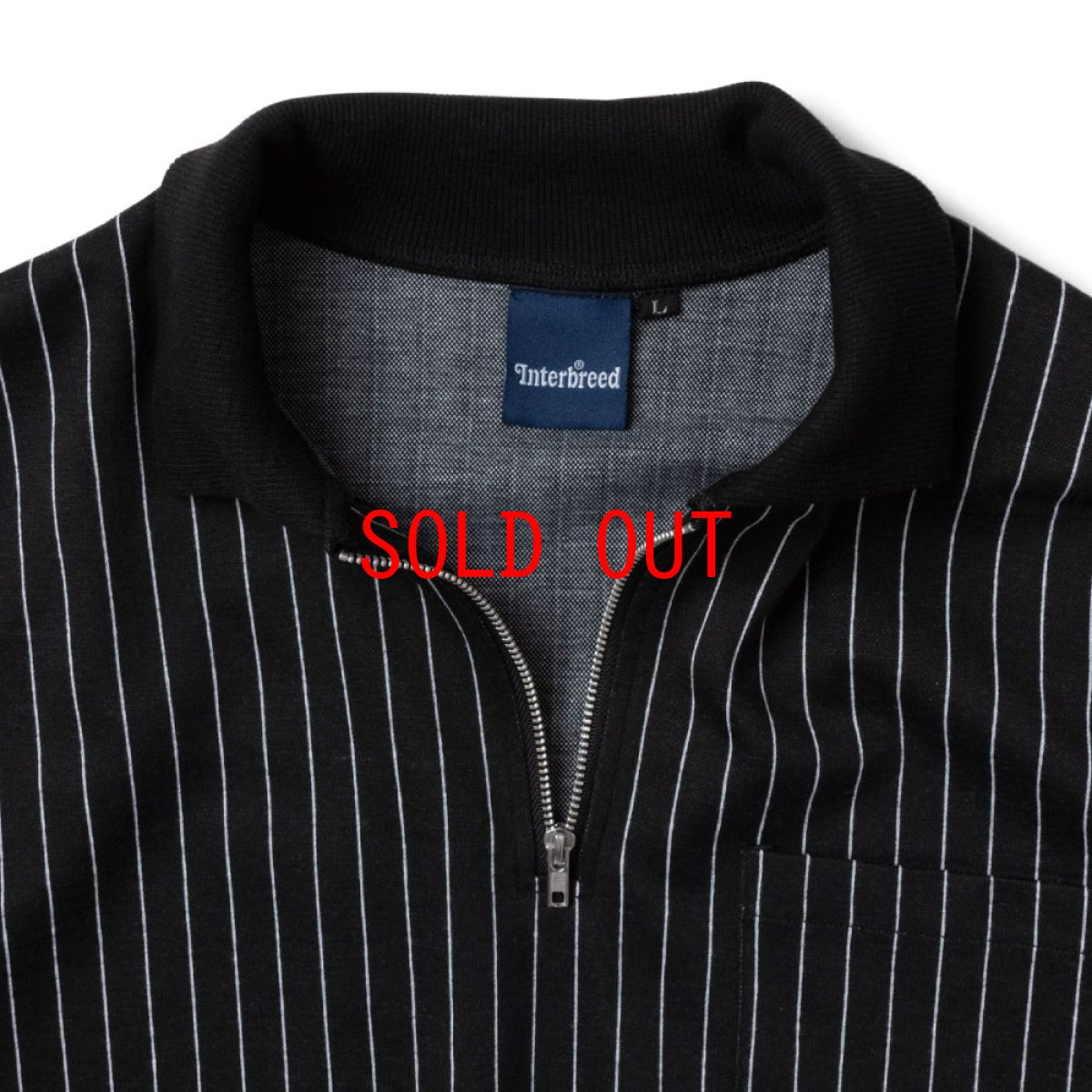 画像3: Patterned Half Zip L/S Polo Stripe ハーフ ジップ ストライプ ポロ シャツ (3)