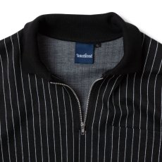 画像3: Patterned Half Zip L/S Polo Stripe ハーフ ジップ ストライプ ポロ シャツ (3)