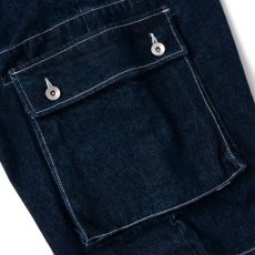 画像7: Washed Denim Cargo Pants Indigo デニム カーゴ パンツ (7)