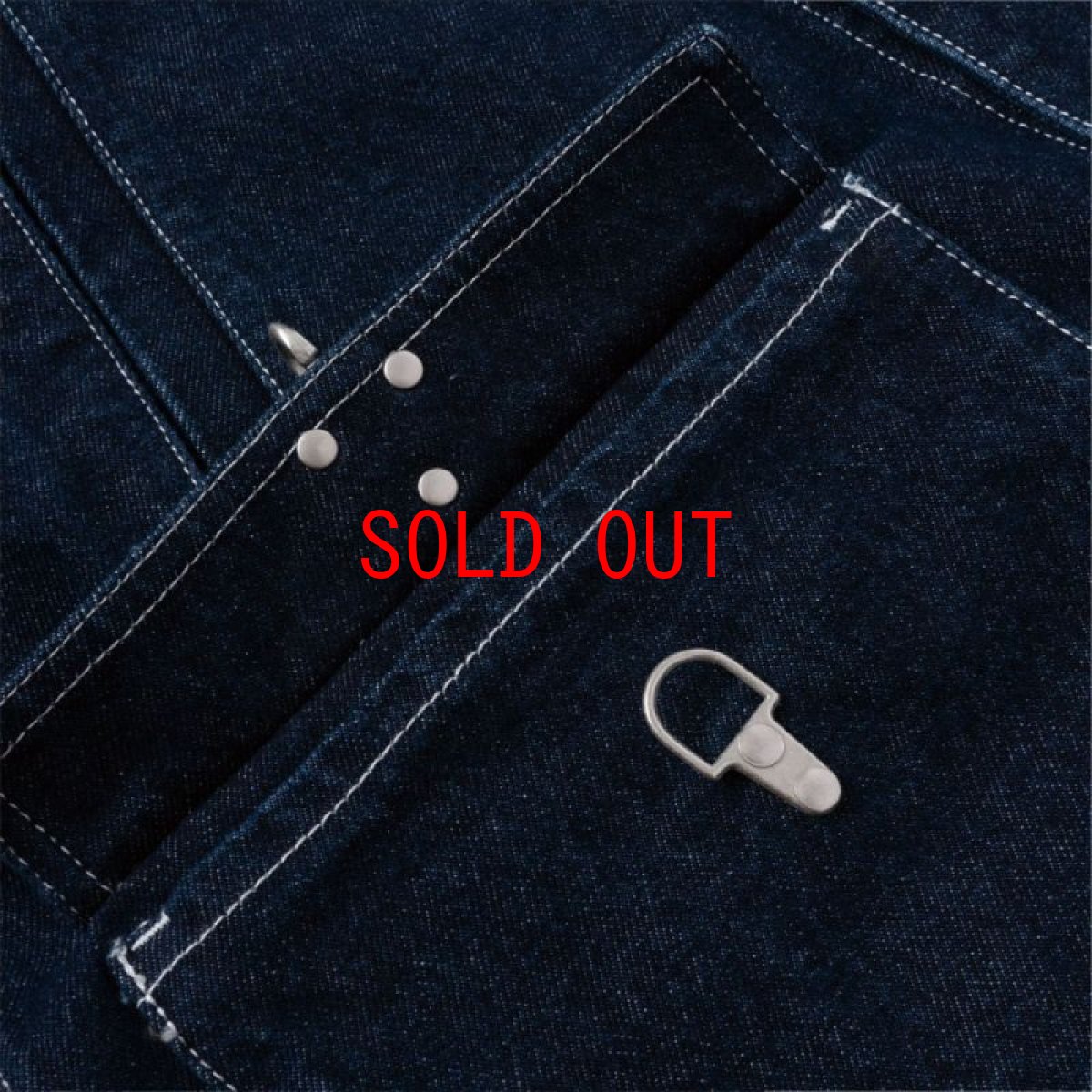 画像9: Washed Denim Country Jacket Indigo デニム カバーオール ジャケット (9)