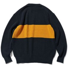 画像2: 2Tone Low Gauge Cotton Knit Sweater 2トーン ローゲージ ニット セーター (2)