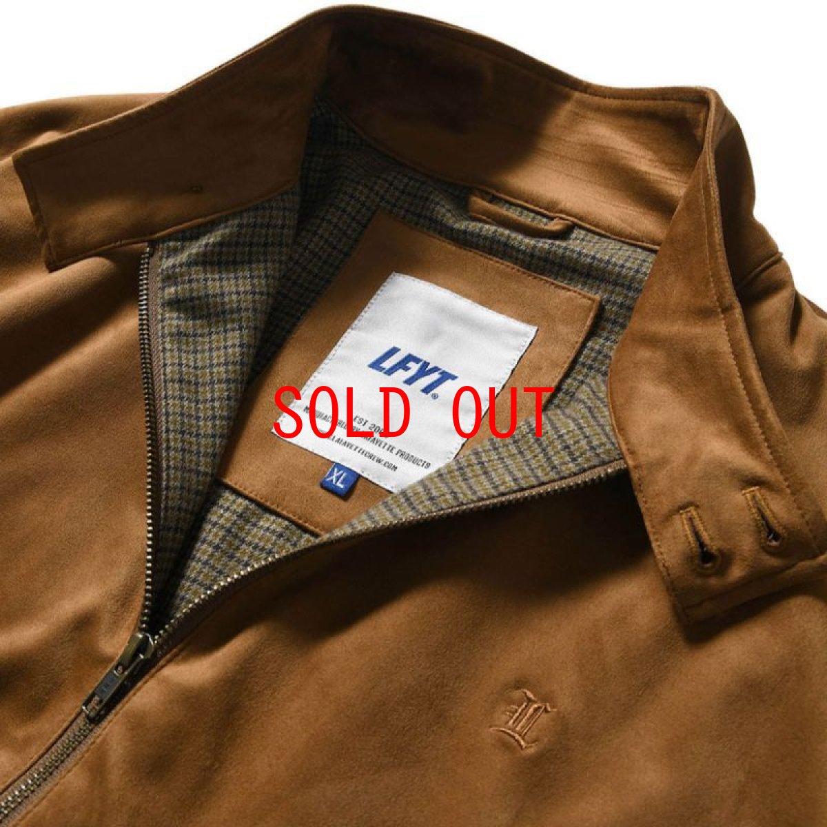 画像5: Faux Suede Harrington Jacket スウェード ハリントン スウィング トップ ジャケット (5)