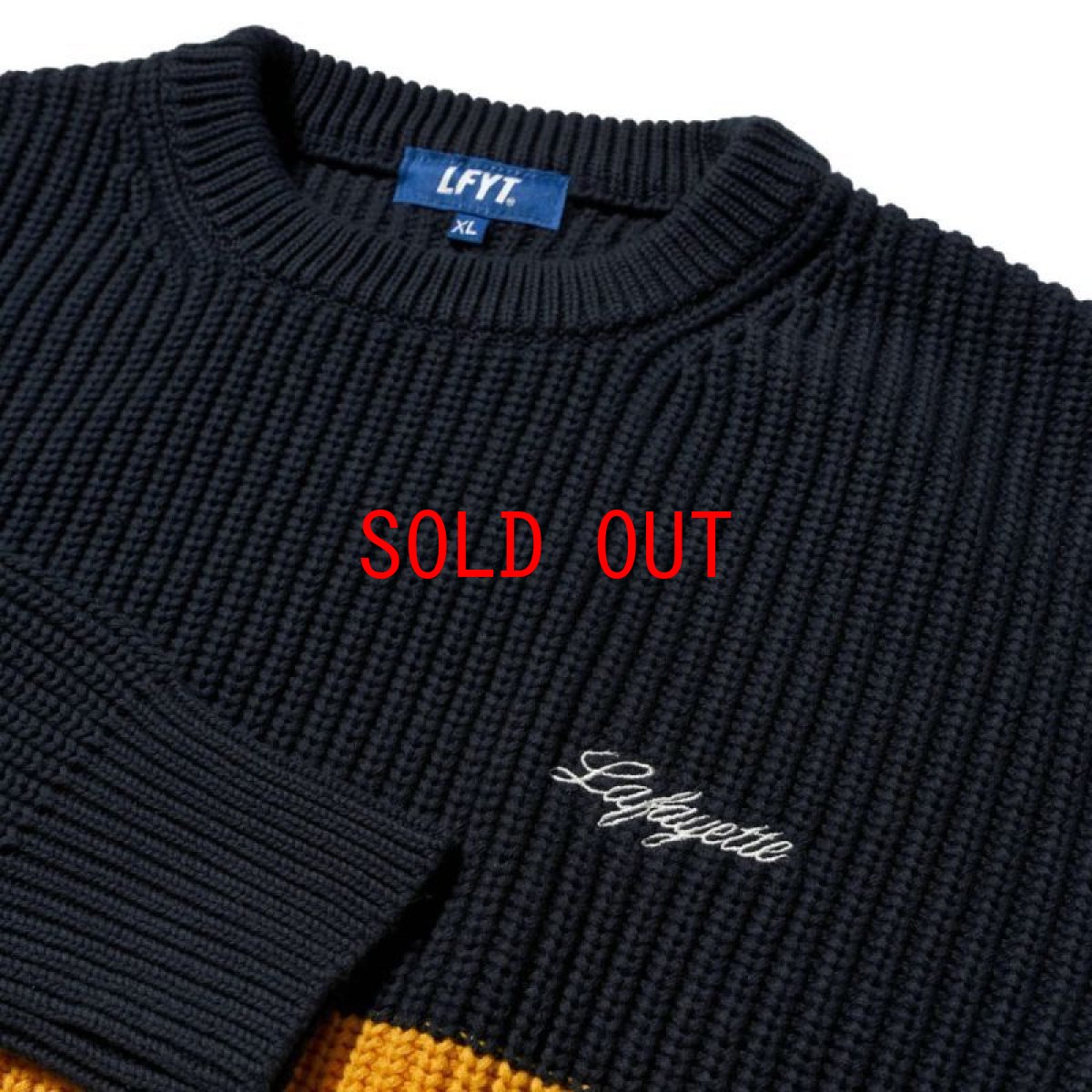 画像3: 2Tone Low Gauge Cotton Knit Sweater 2トーン ローゲージ ニット セーター (3)